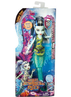 Кукла Monster High Фрэнки Штейн. Главные герои из серии "Большой Кошмарный Риф" 